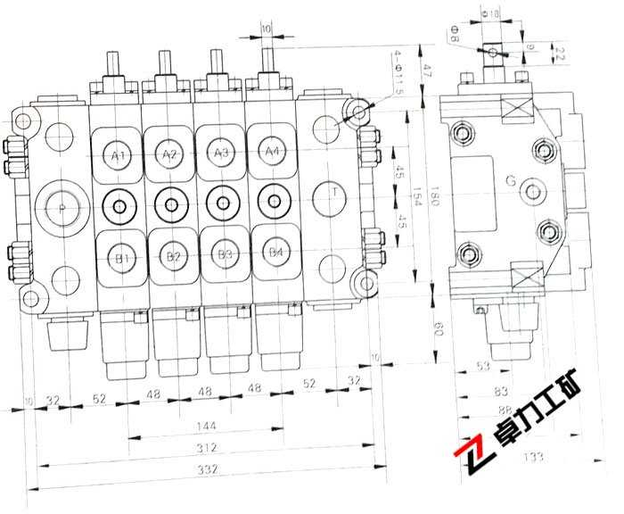 4GCJX-G18L-40-4T-4C-4C工程機械用多路換向閥